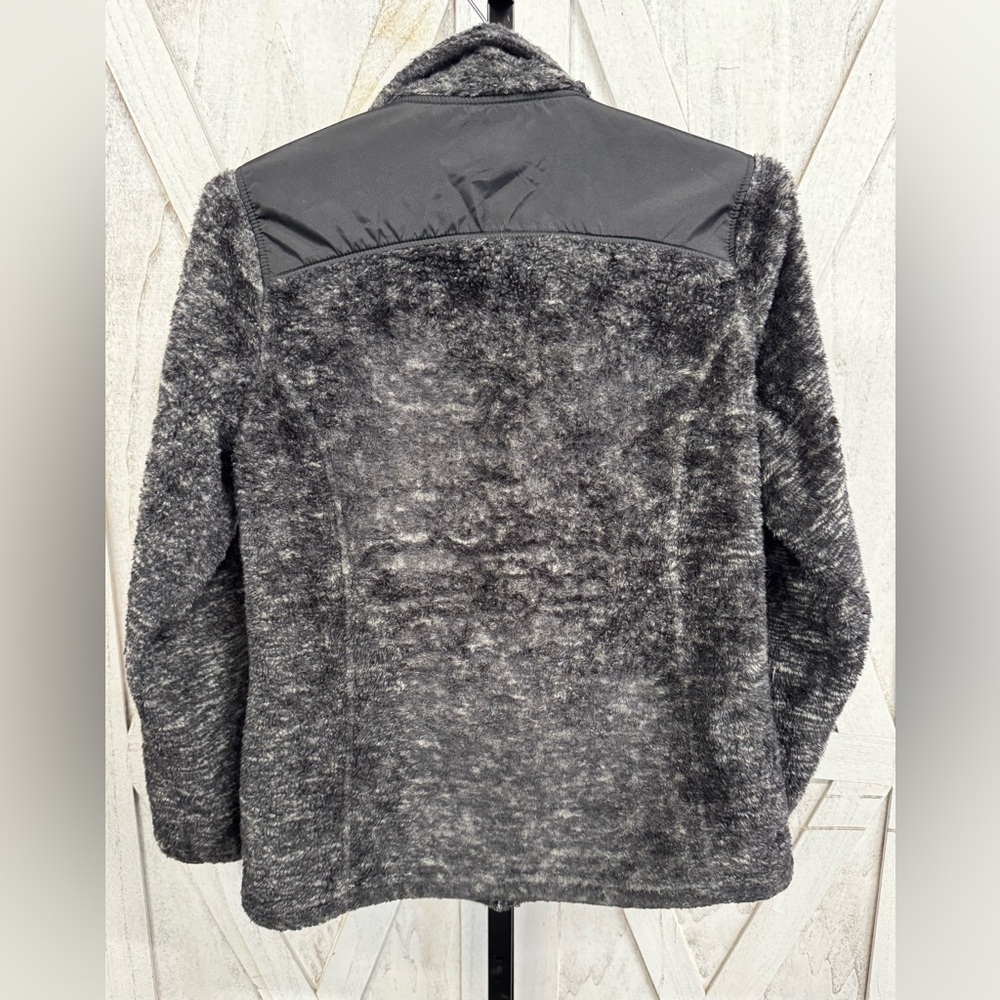 Dkny Black and Gray Teddy Jacket with Textured Design - Picture 5 of 5
